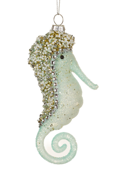 Baby Blue Baby Seahorse Ornament