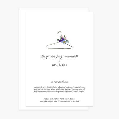 Petal & Pins Romance Dress Floral Greeting Card