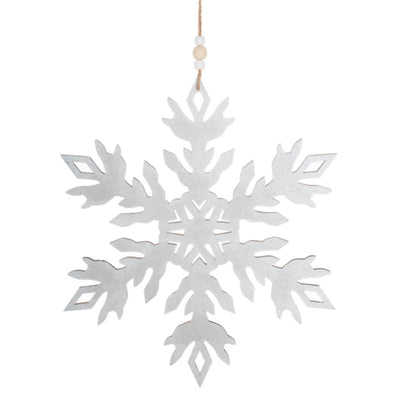 Large Wood Snowflake Ornament