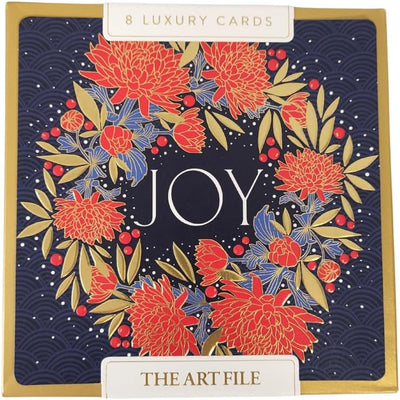 Sakura Wreath Boxed Christmas Cards