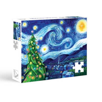 Silent Night Starry Night Christmas Puzzle