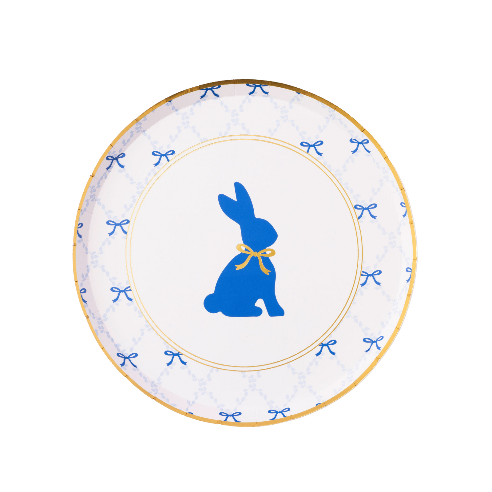 Bonjour Fête Blue Grand Millenial Easter Small Paper Plates