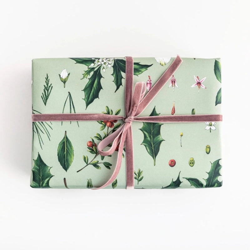 "Green Berry Mix" Christmas Gift Wrap Sheet