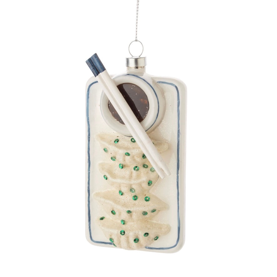 Dumplings Glass Ornament | Putti Christmas Canada 
