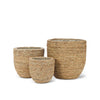 Large Seagrass Covered Planter