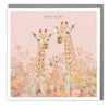 Giraffe "New Baby" Greeting Card