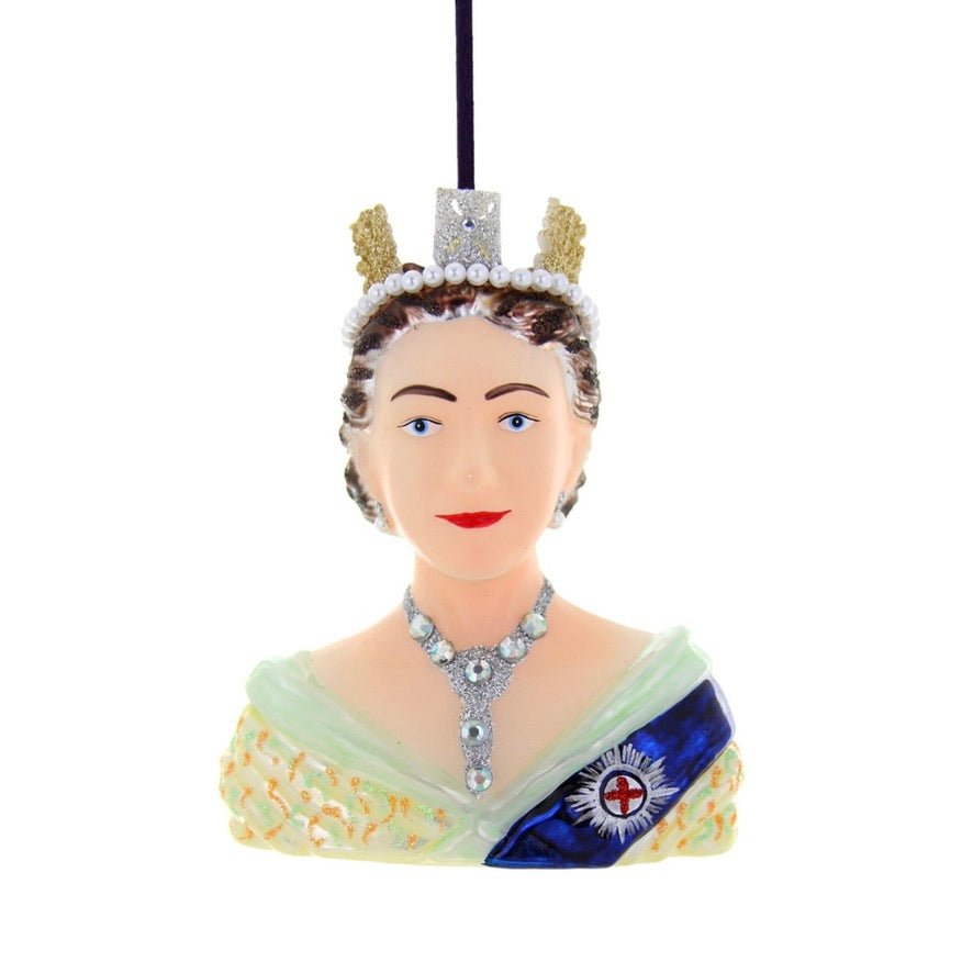 Cody Foster Young Queen Elizabeth Glass Ornament