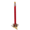 Red Glass Clip-on Candle Ornaments