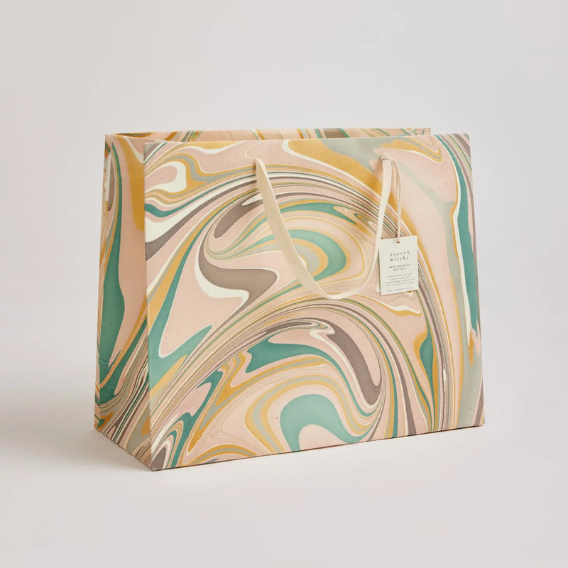 Hand Marbled Gift Bags Luxe - Large