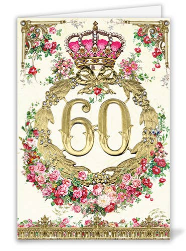 60 Crown Greeting Card