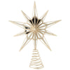 Champagne Gold Glitter Star Christmas Tree Topper