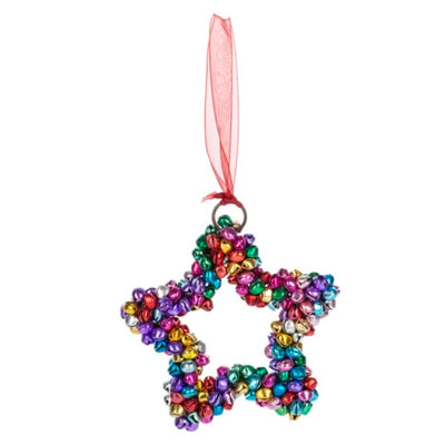 Multi Color Holiday Icon Bell Ornament | Putti Christmas Decorations