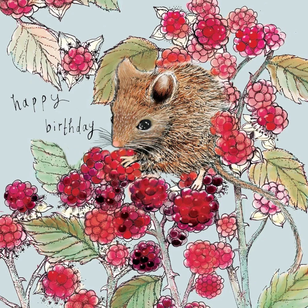 Happy Birthday Mouse Greeting Card  | Putti Fine Furnishings Canada 