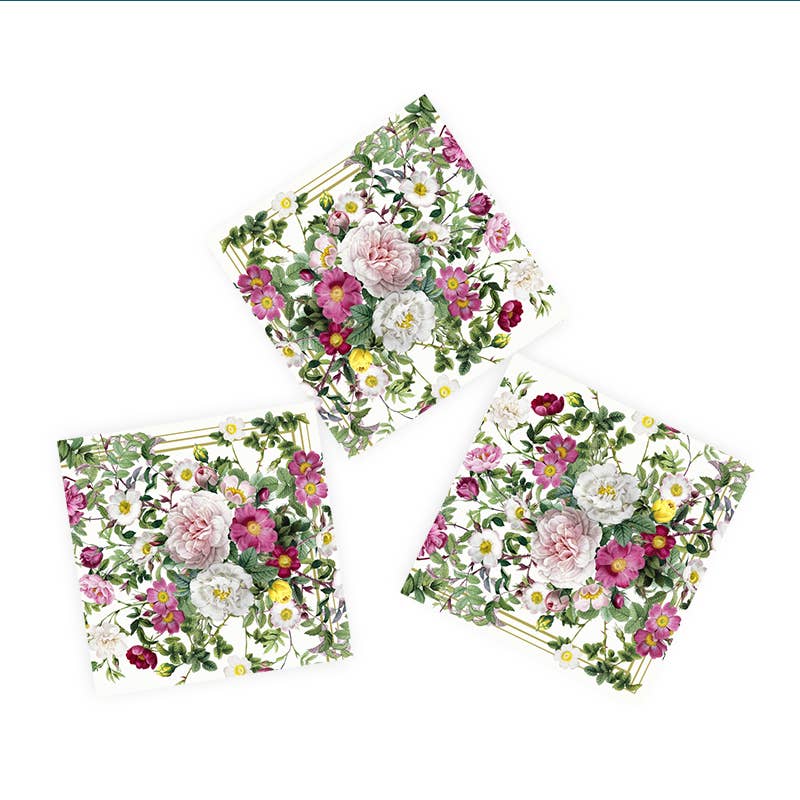 Rose Flower Garden Paper Napkins - Lunch