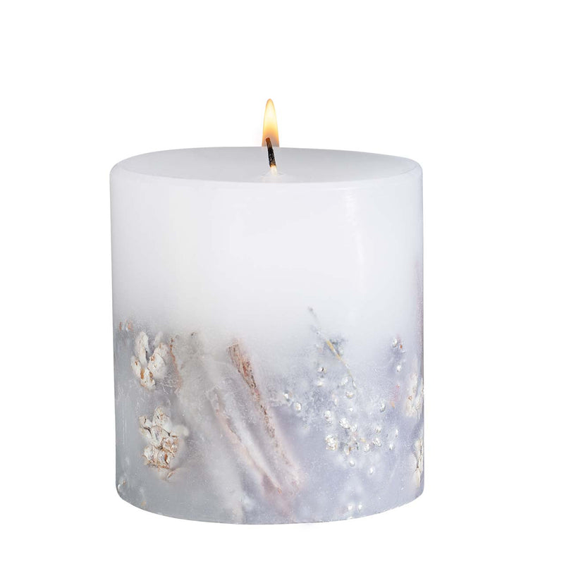 White Cashmere & Pear - Scented Pillar Candle | Putti Fine Furnishings
