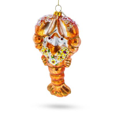 BestPysanky - Lobster with Beads Glass Ornament