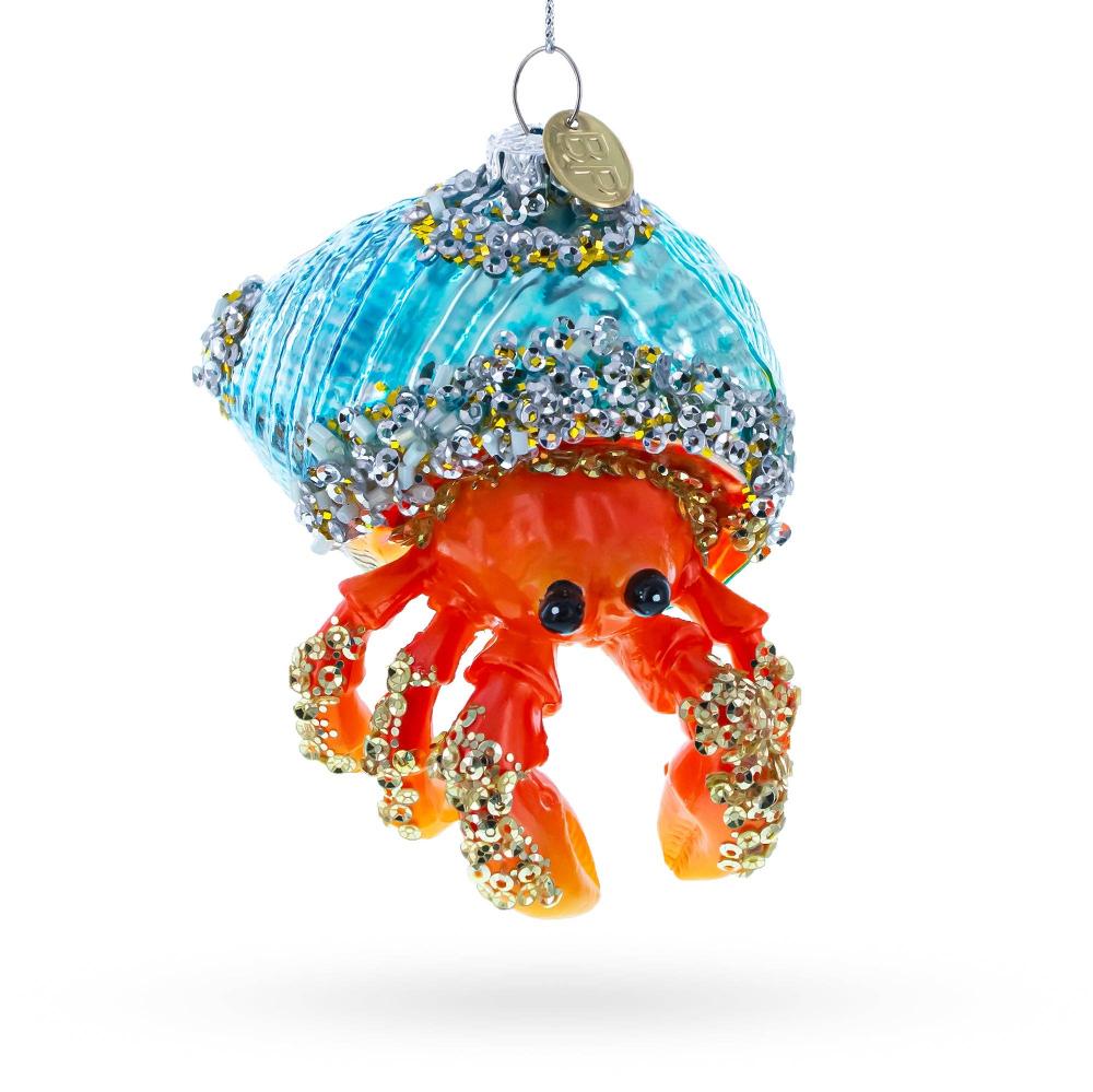 Orange Hermit Crab Christmas Ornament | Putti Christmas Decorations 
