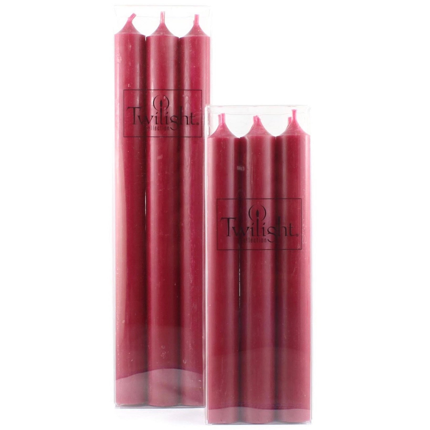 Twilight Taper Candles - Cranberry