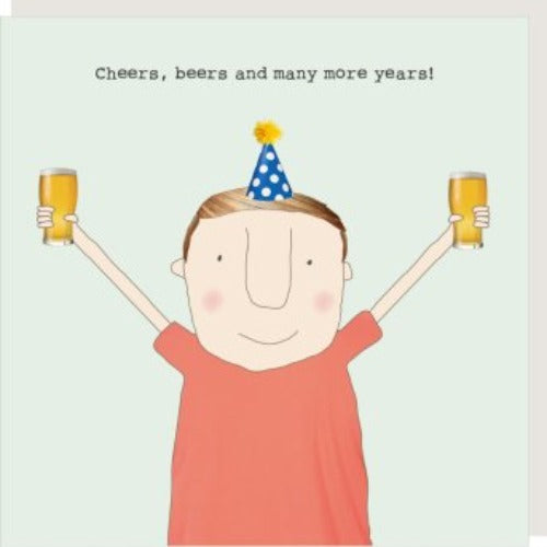 Rosie Made a Thing Greeting Card - Cheers Beers