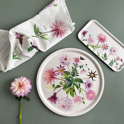 Dahlia 100% cotton tea towel | Putti Fine Furnishings