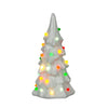 Tall White Retro Style Ceramic Tree with Lights - Small