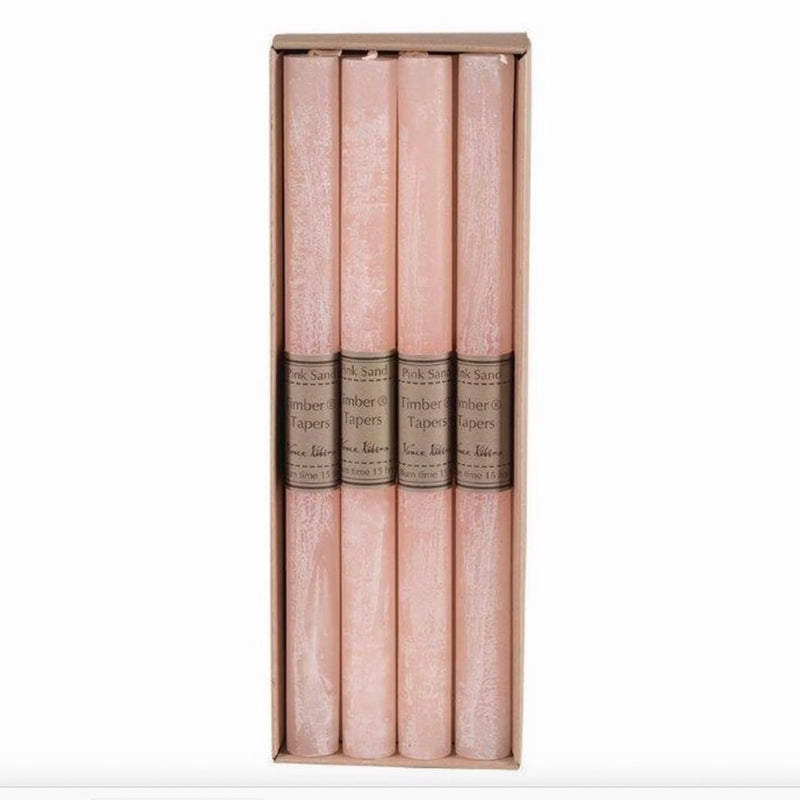 Vance Kitra Timber Taper Candle Single - Pink Sand