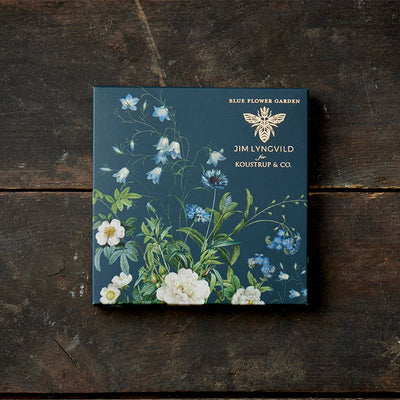 Blue Flower Garden Square Note Cards