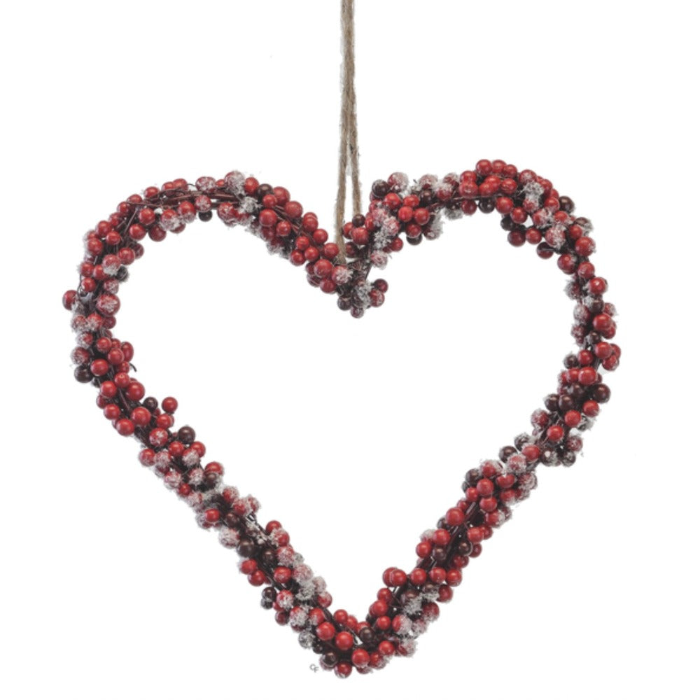 Berry Heart Ornament | Putti Christmas Decorations