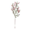 Red Berry with Flocked Leaves Spray