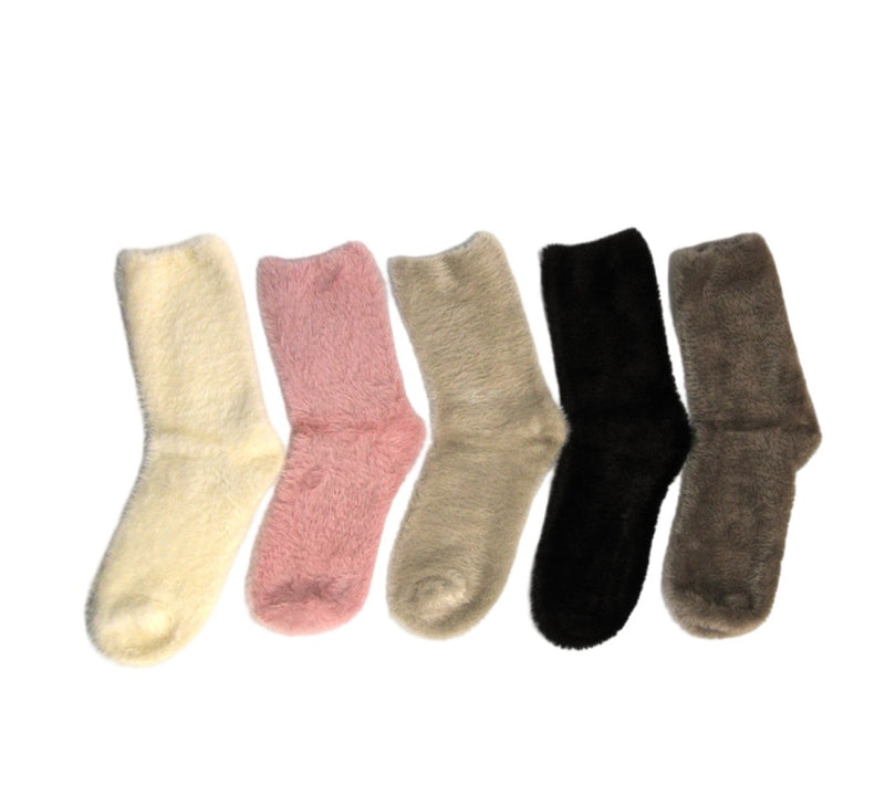 Cashmere Blend Mink Fur Socks