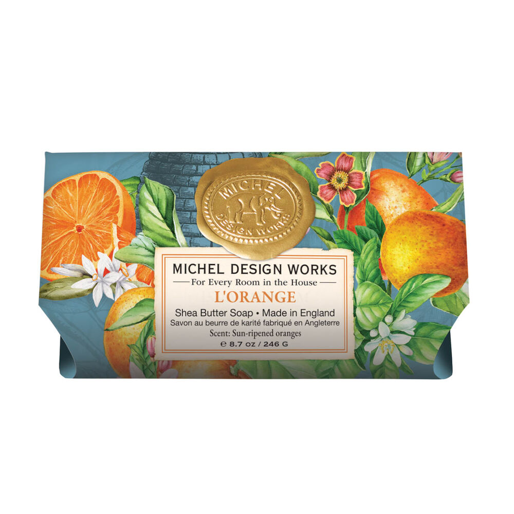 Michel Design Works L'Orange Large Soap Bar  | Putti Fine Furnishings Canada