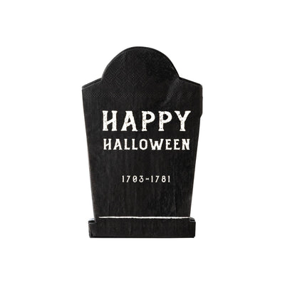 Haunted Village Tobmstone Shaped Paper Dinner Napkin