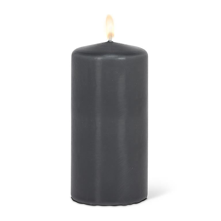 Charcoal Grey Large Pillar Candle
