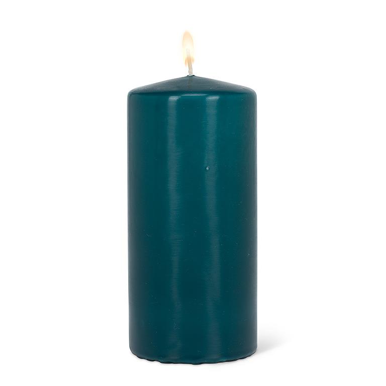 Petrol Blue Large Pillar Candle