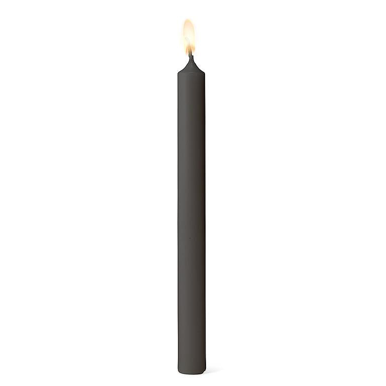 Charcoal Grey Straight Taper Candles