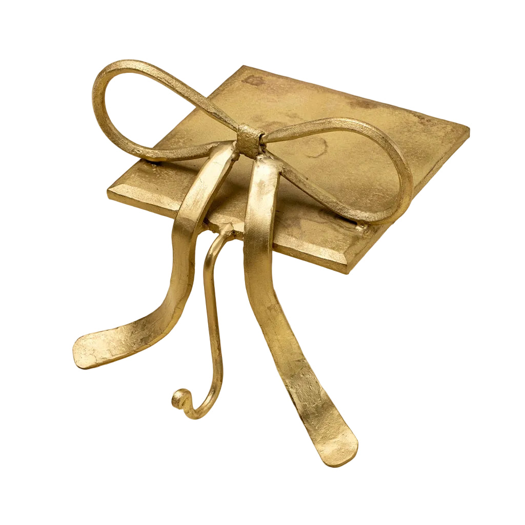 Bow Stocking Holder, Gold