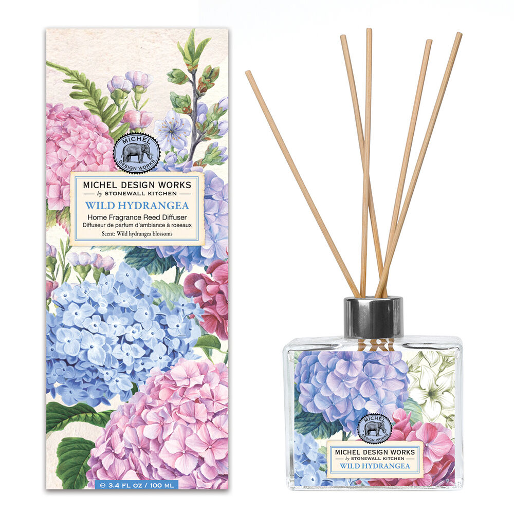 Michel Design Works Wild Hydrangea Reed Diffuser | Putti Fine Furnishings 