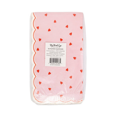 Scattered Hearts Dinner Napkin - Putti Fine Furnishings