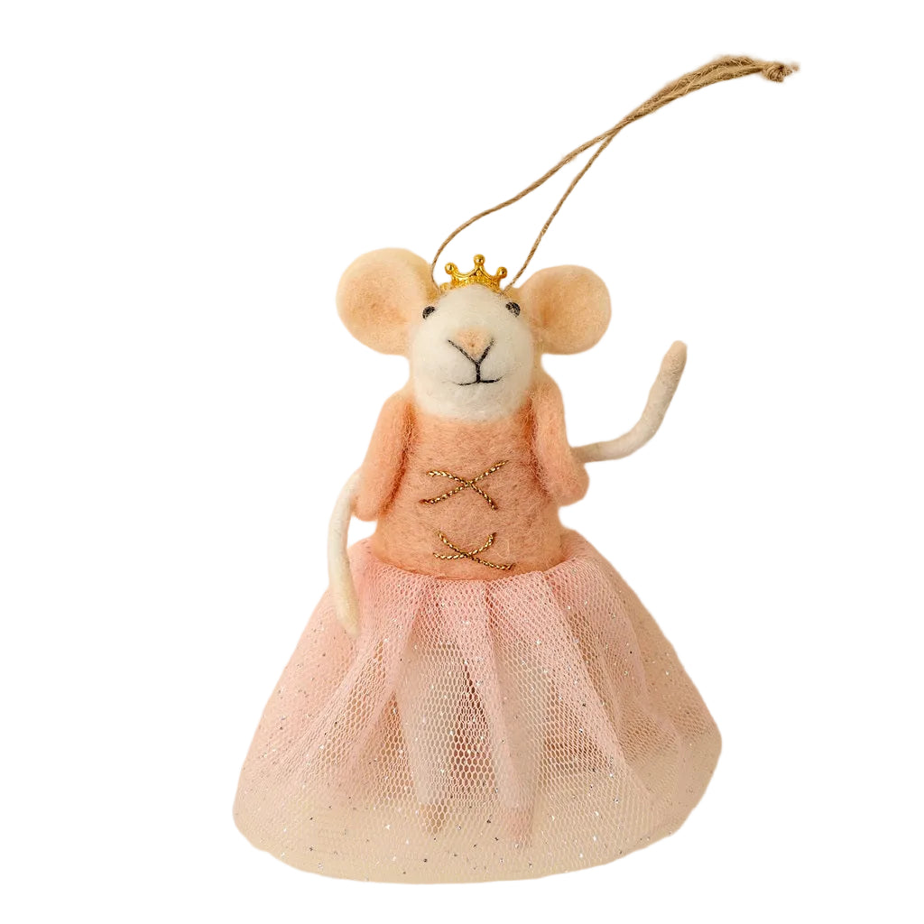 “Sugarplum Shiloh” Felt Mouse Ornament