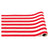 Red Cabana Stripe Table Runner