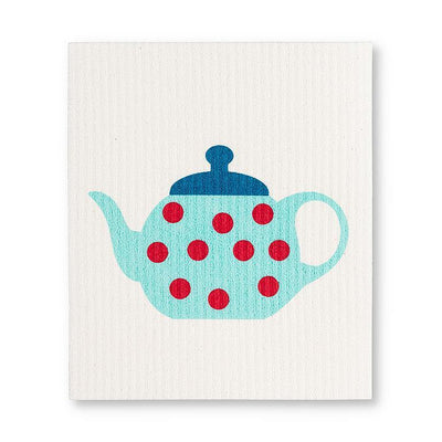 Teapot & Cups Swedish Dish Cloths - Set of 2