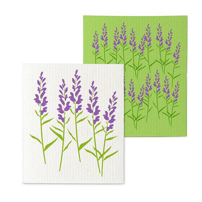 Lavender Branch Swedish Dish Cloths - Set of 2  | Putti Fine Furnishings