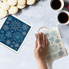 Allover Snowflakes Swedish Dish Cloths-Set of 2  | Putti Christmas Canada