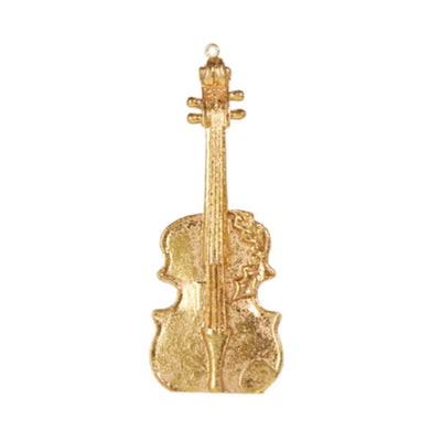 Gold Violin Ornament