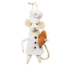 "Baker Bob" Felt Mouse Ornament | Putti Christmas Decorations