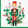 Nutcracker and Holly Lunch Napkins | Putti Christmas