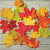 Leaves on Wood Paper Napkin - Lunch | Putti Celebrations 