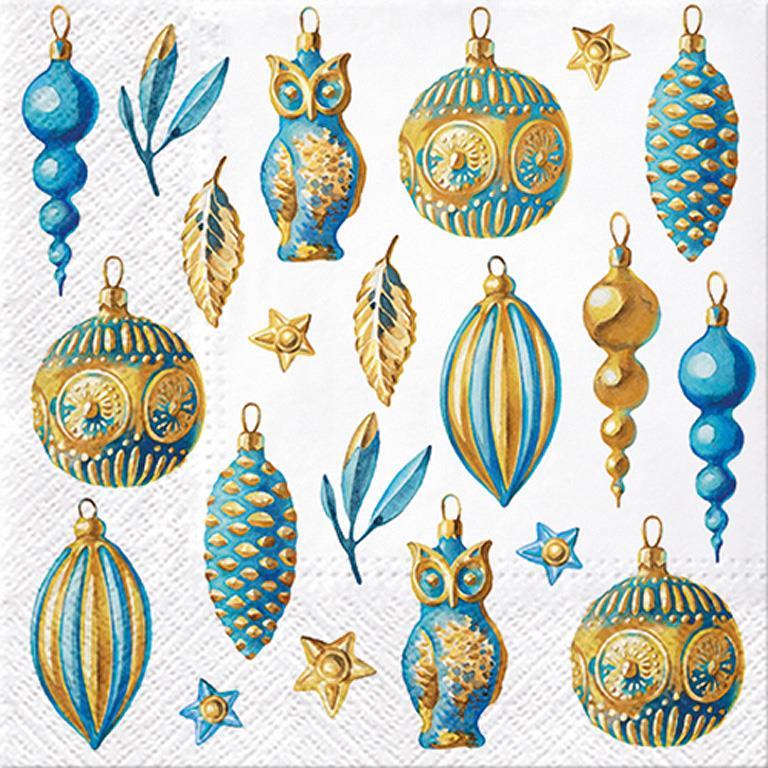 Christmas Glow Paper Lunch Napkins  | Putti Christmas Entertaining 