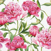 Pink Peonies Paper Napkins - Lunch  | Putti Fine Furnishings