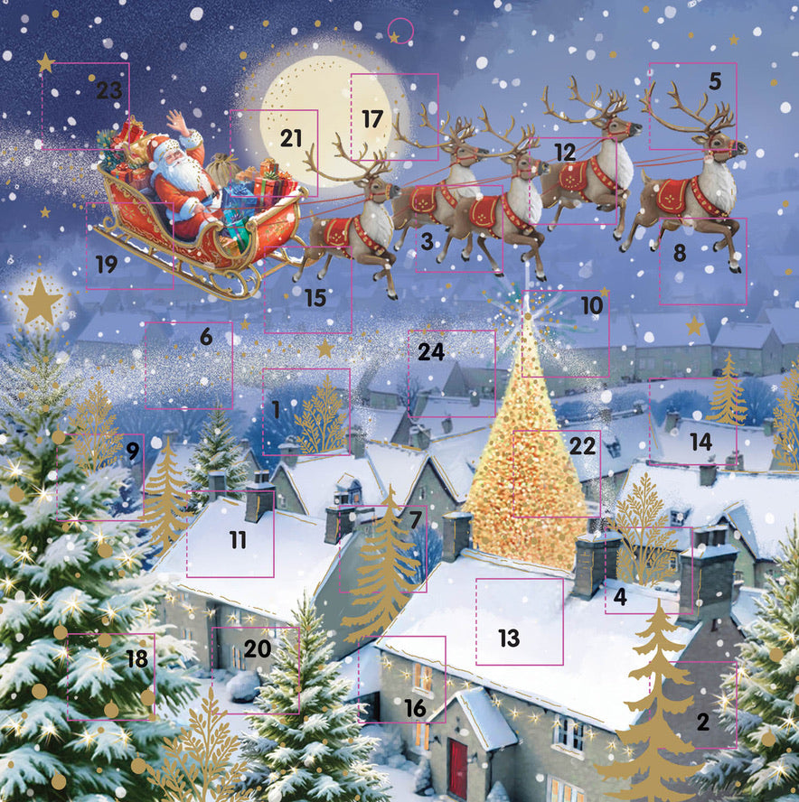 Santa Takes Flight Advent Calendar